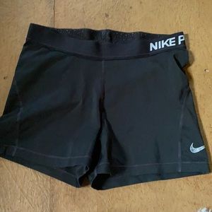 Black Nike Pro shorts
